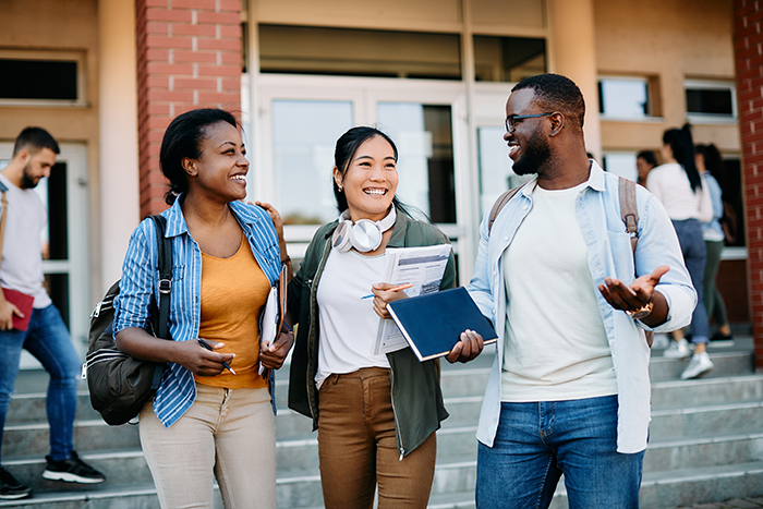 Students on campus