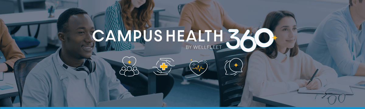 Students sitting at desks, smiling.