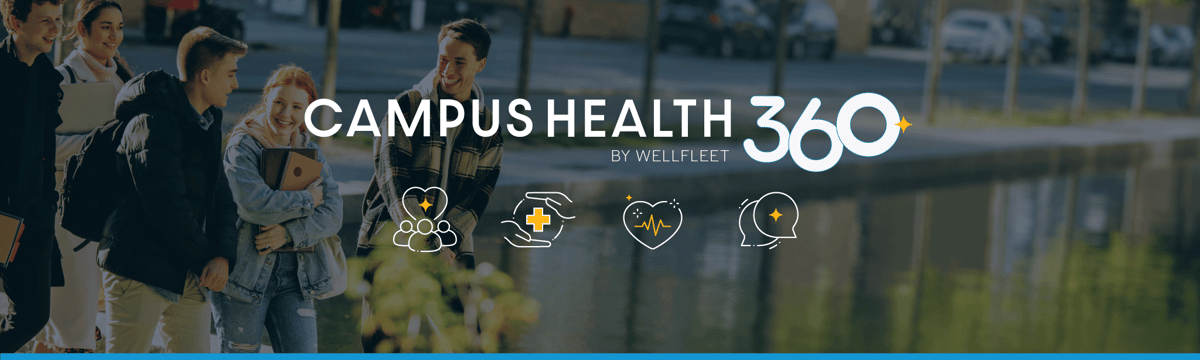 Students walking together happily on a college campus.