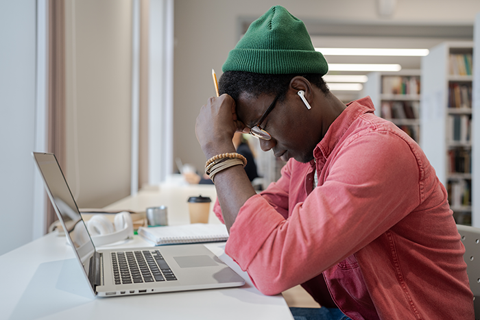 student struggling