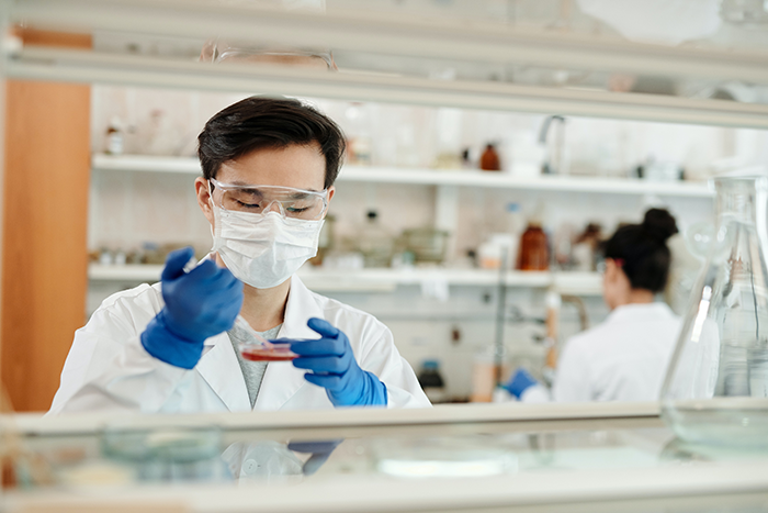 Chemist in lab